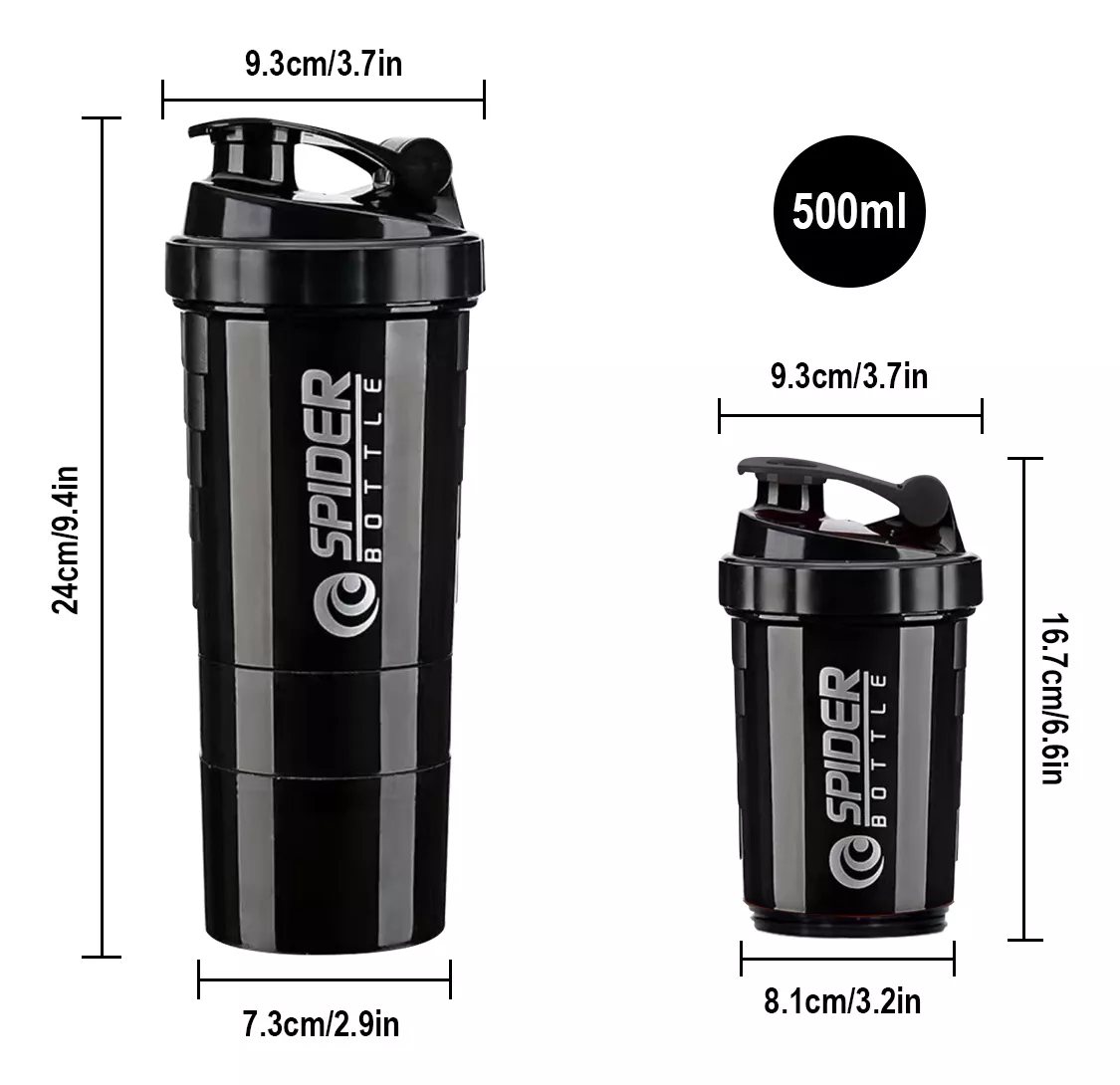 Vaso mezclador multifuncional para deportes fitness 500 ml