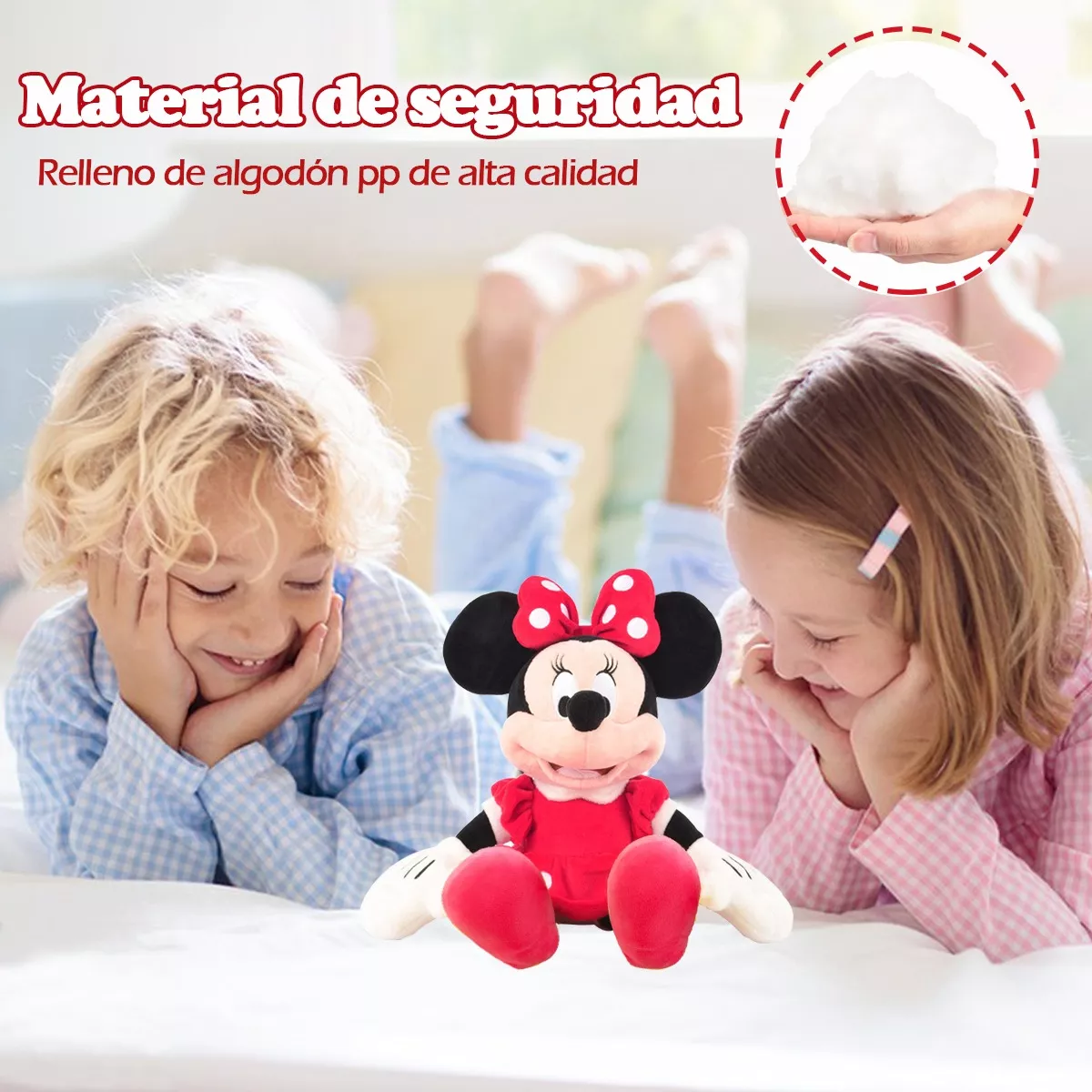 Peluche Mickey Mouse Minnie Mouse Rosa Y Brutus 3 Piezas