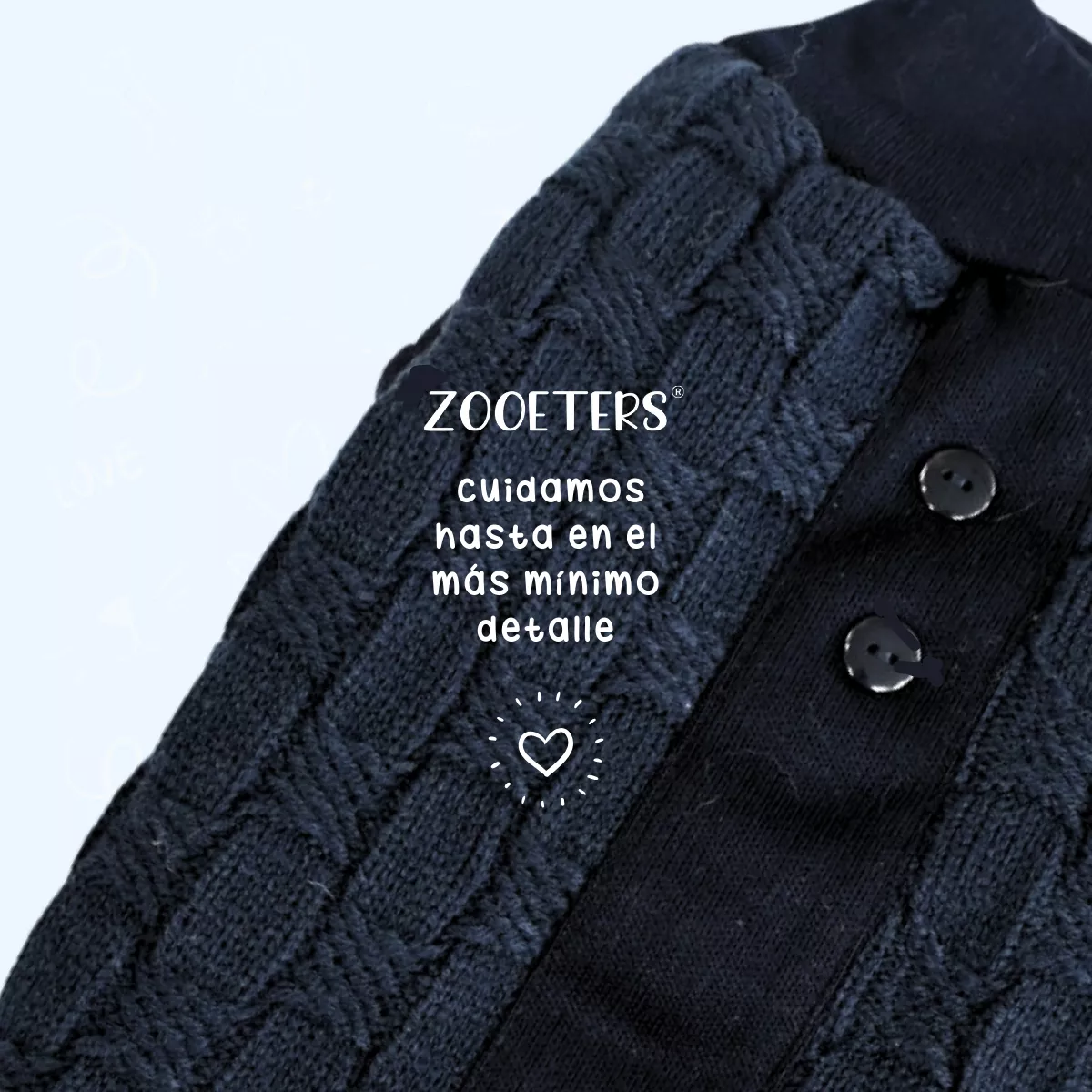 Ropa Suéter Tejido Sudadera Perro G/xg Doble Forro *zooeters