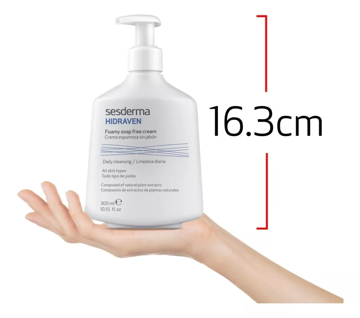 Hidraven Crema Espumosa Sin Jabon 300 Ml