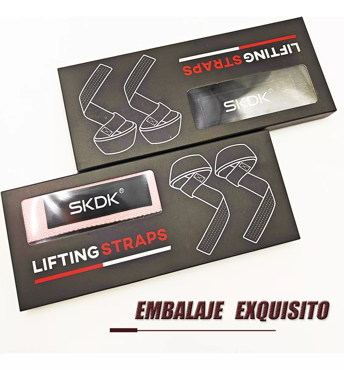 2 Pares Straps Muñequera Gym Crossfit Pesas Lifting Fitness