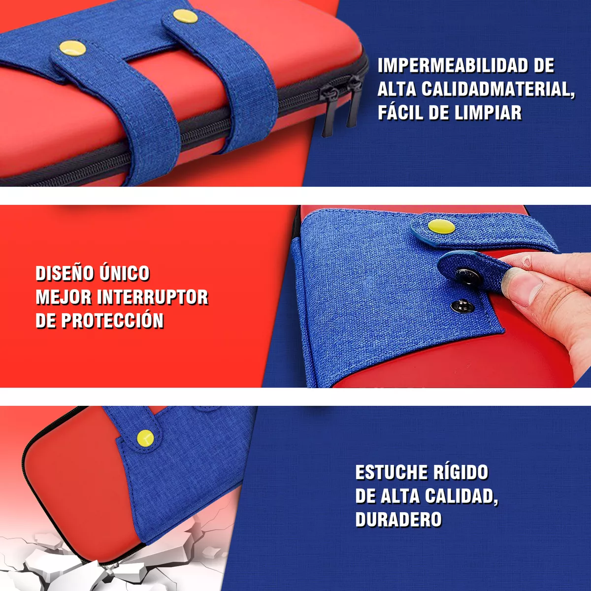 Kit De 30 Accesorios Funda Para Nintendo Switch Oled Estuche