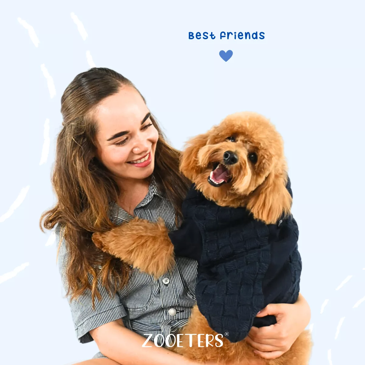 Ropa Suéter Tejido Sudadera Perro G/xg Doble Forro *zooeters