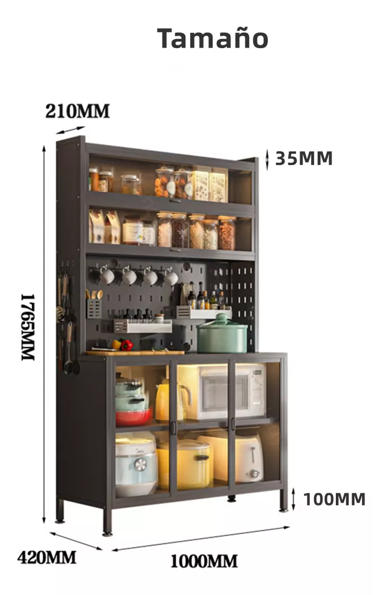 Armario Para Microondas De Cocina, Armario Para Ollas 100cm