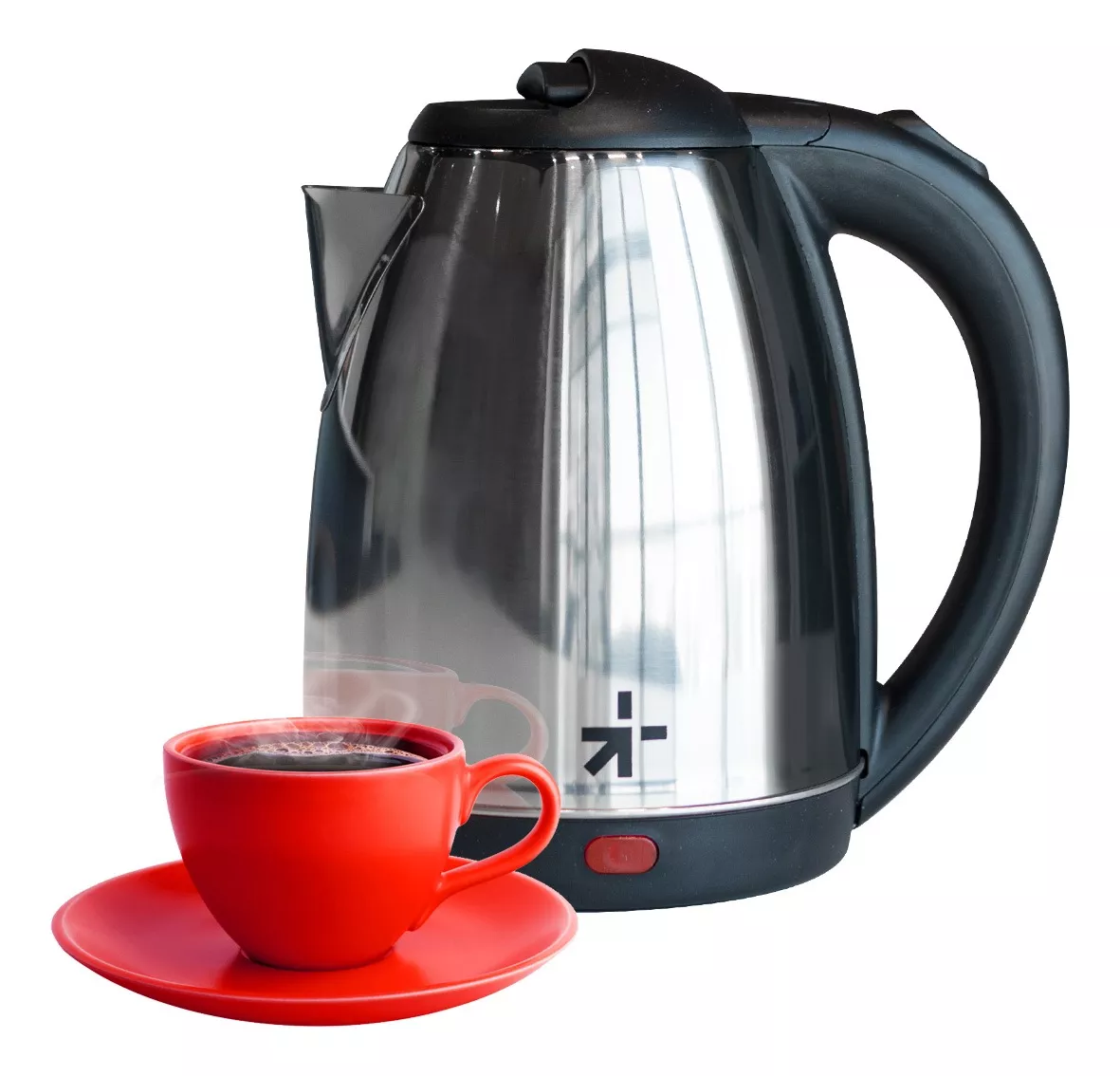 Cafetera Tetera Eléctrica Jarra Metálica Hervido Agua 1.8l