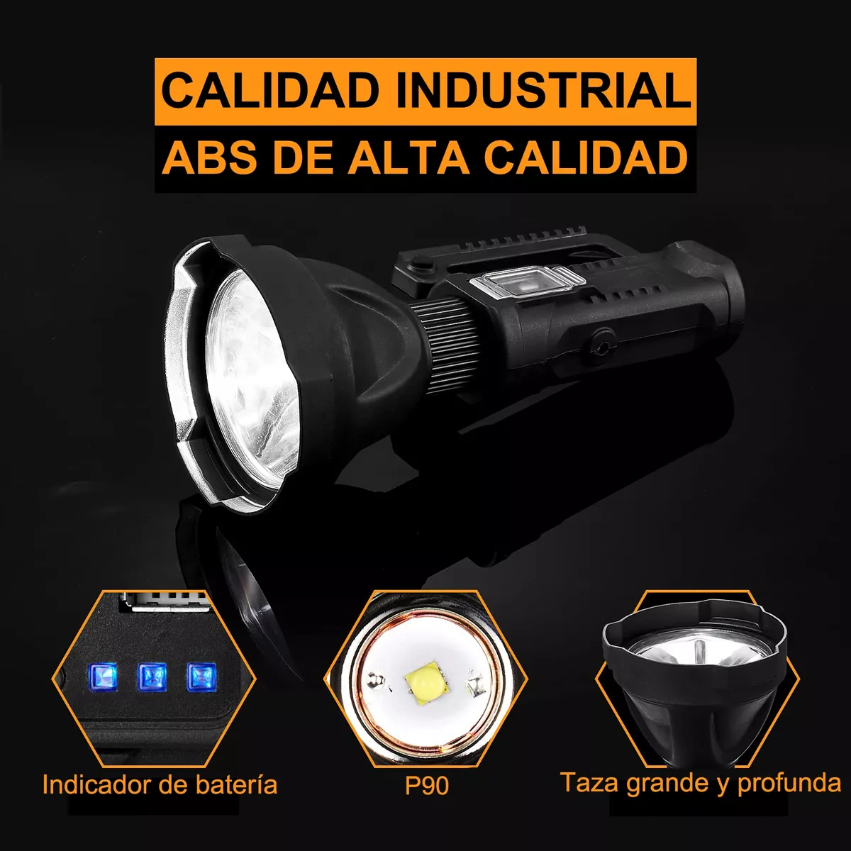Lámpara 30, 000 Lumens Cacería Godzilla Light Super Ak47 Usb