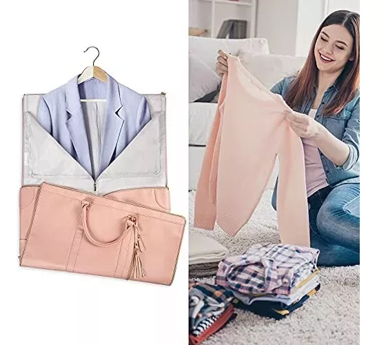 Maleta Portatrajes Ligera 2 En 1 Para Viajes Y Gym, Mochila