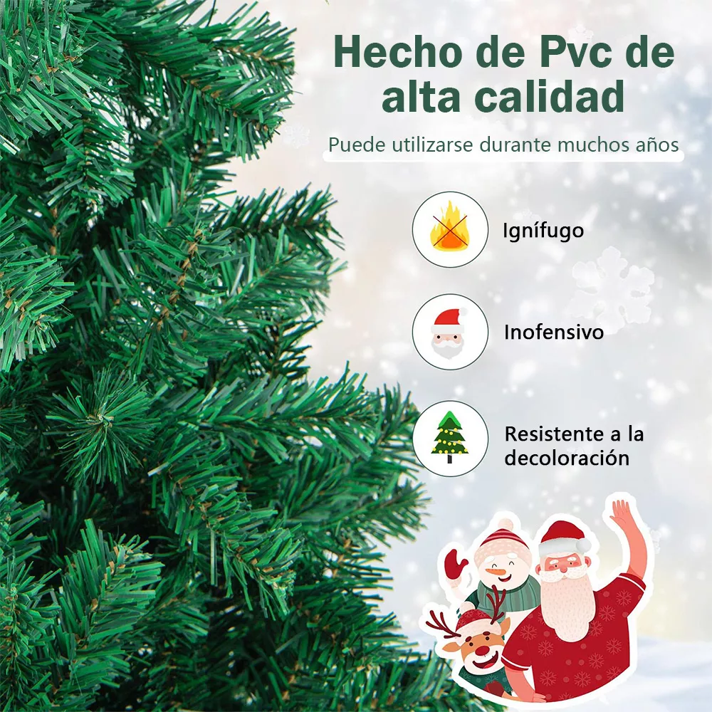 Abundio-SDS-70 Árbol De Navidad Encriptado De 2,1 M De Altura Y 1200 Ramas