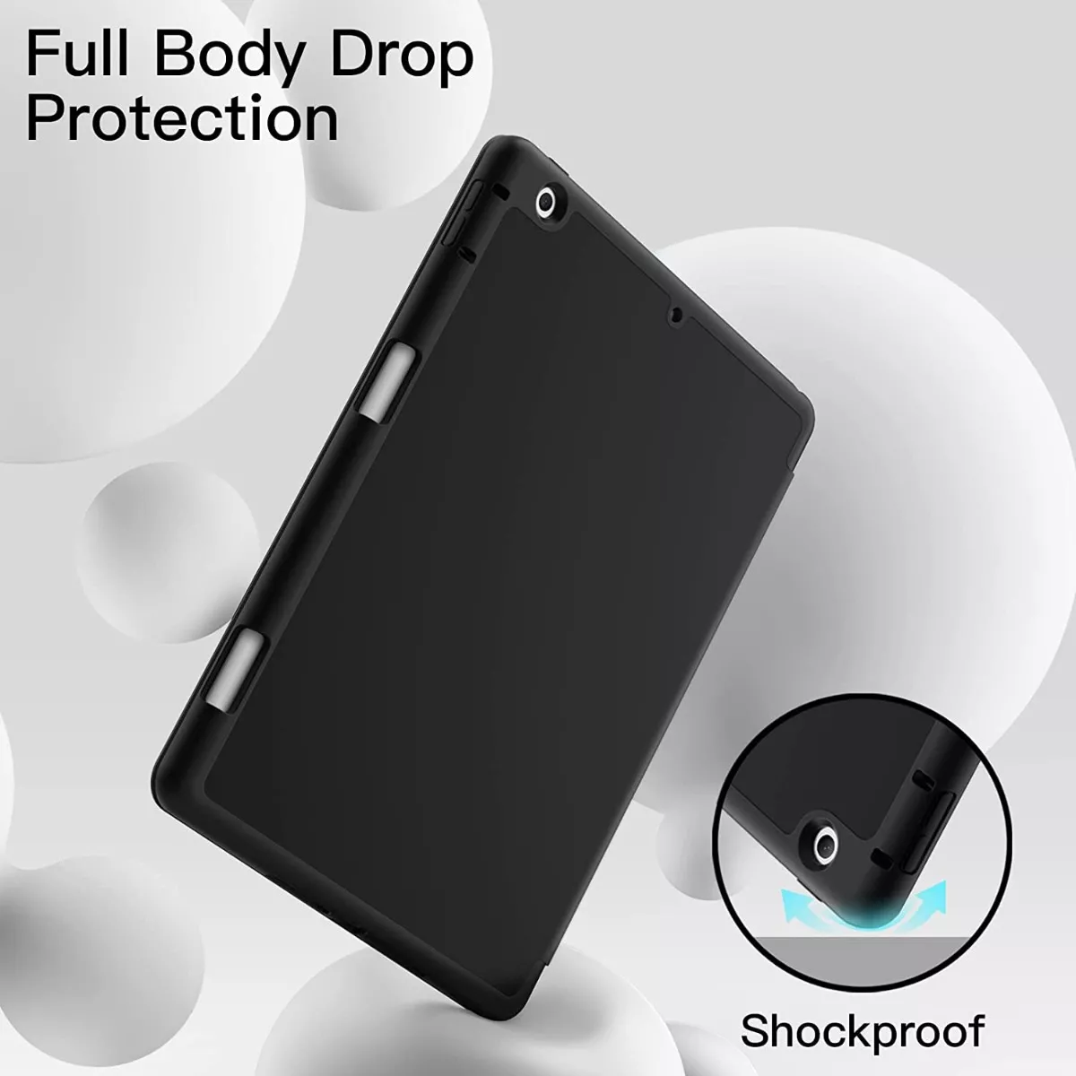 Funda Para iPad 9ª 8ª 7ª Generación-iPad 10.2 Pulgadas Negro