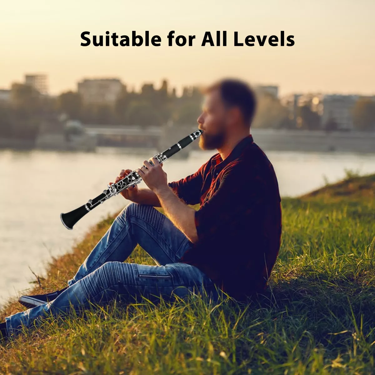 Clarinete Binocular Clarinet Abs Bb Con Limpieza De 10 Lengü