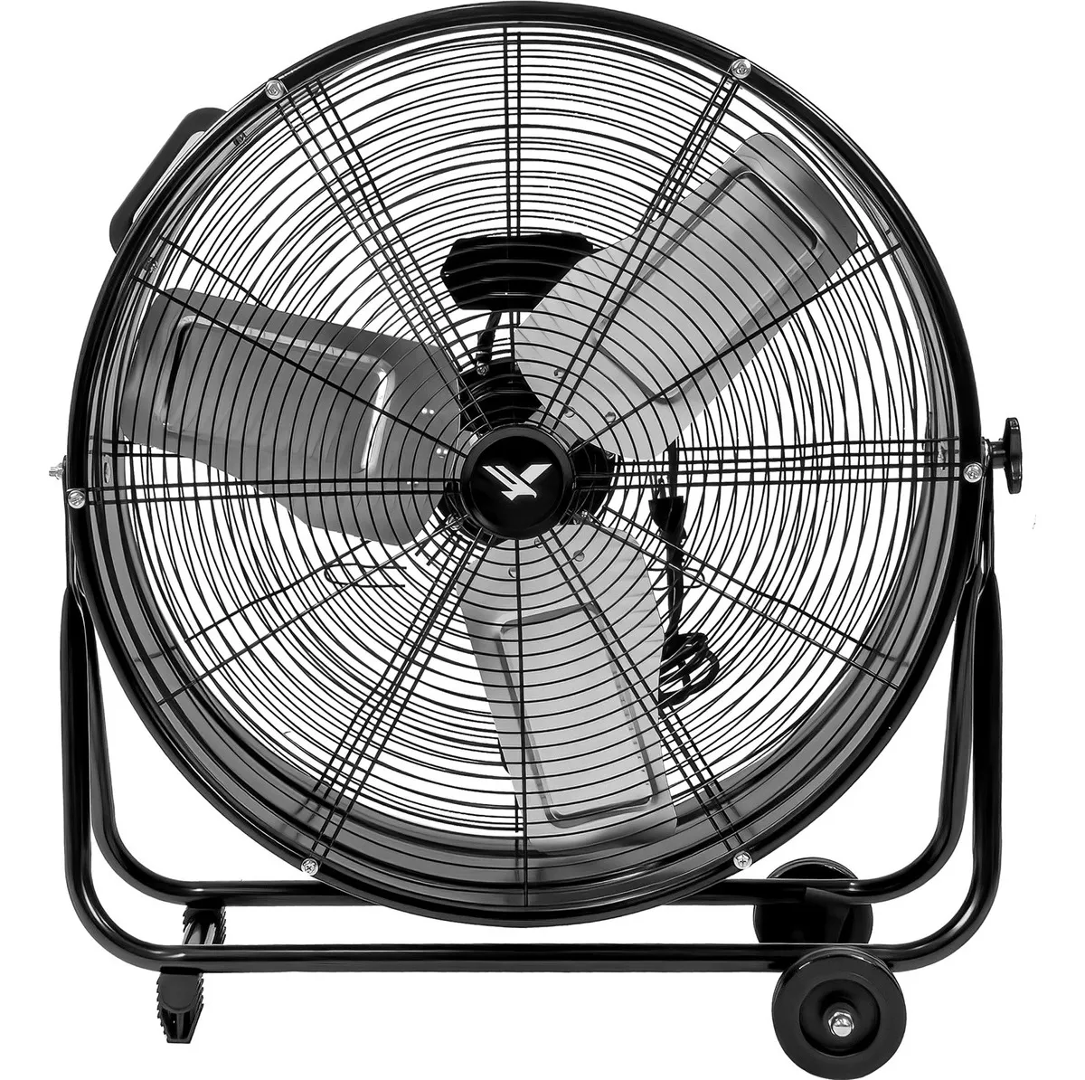 Ventilador Industrial Metalico Piso 180w 2 Velocidades 30' Cantidad de aspas 3 Estructura Negro Aspas plateadas Diámetro 67 cm Frecuencia 60 Hz Material de las aspas Metal