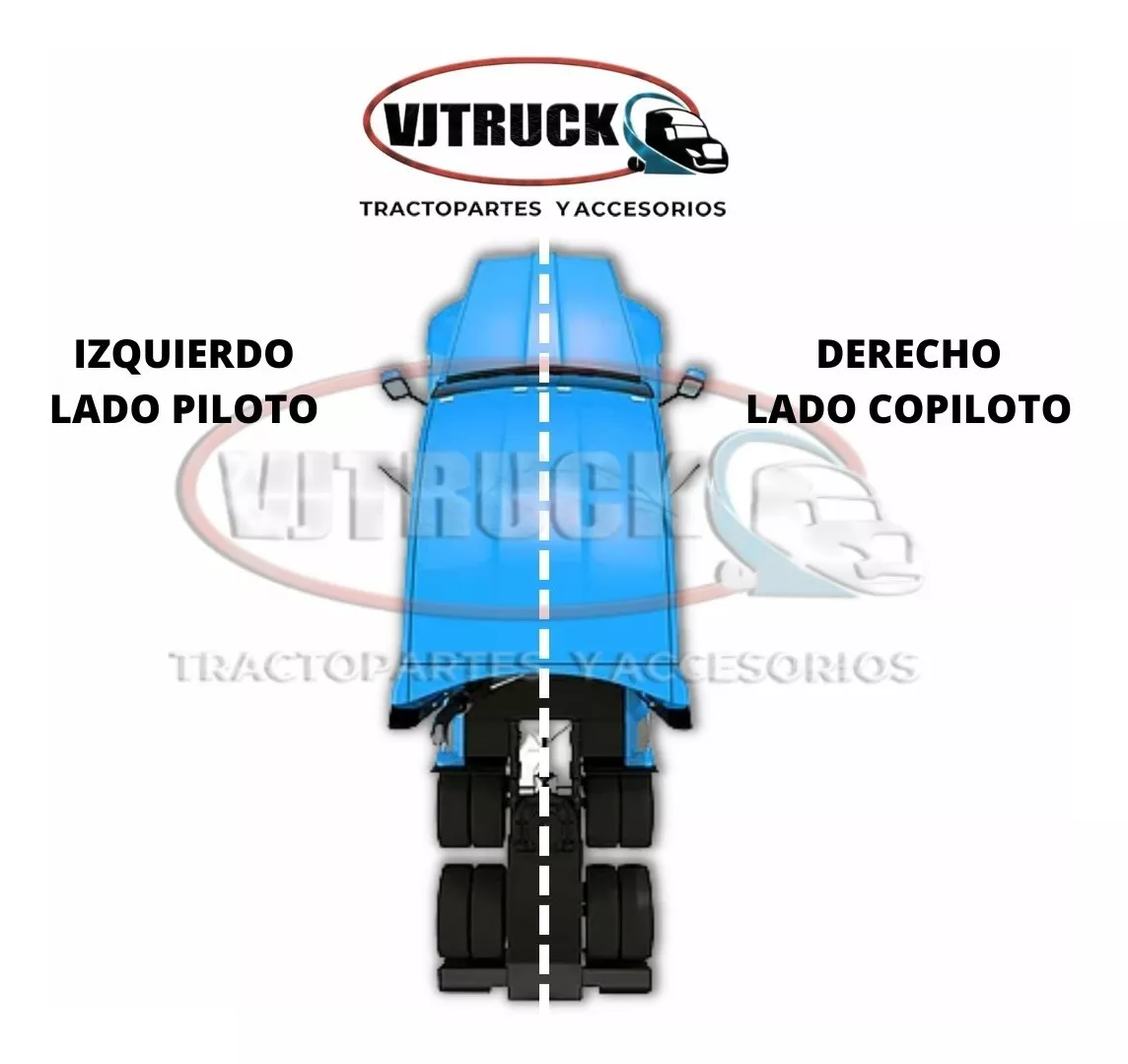 Espejo De Cofre Izquierdo Cromado International Lt625