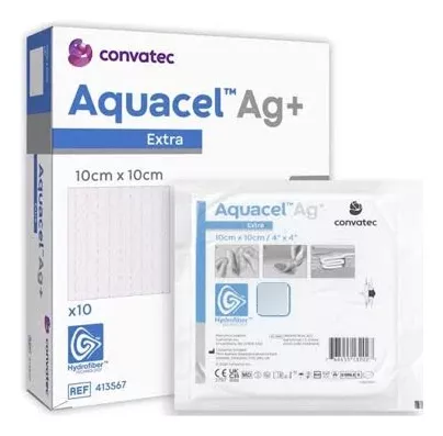 Aquacel Ag+ 10x10cm (3 Piezas)