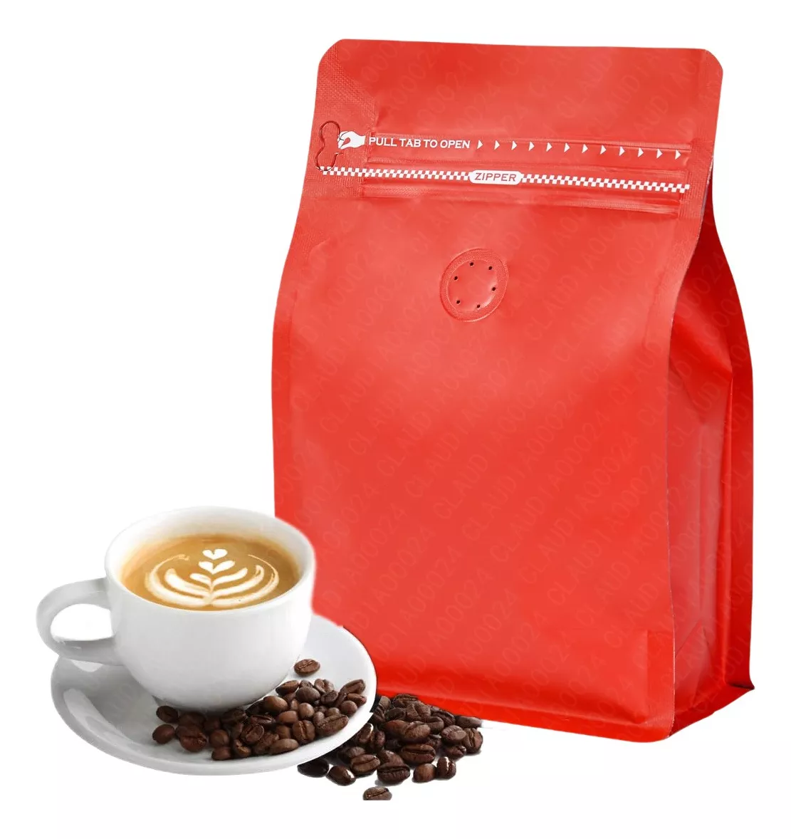 50 Bolsas De Café De 250gr Válvula Y Cierre Zipper