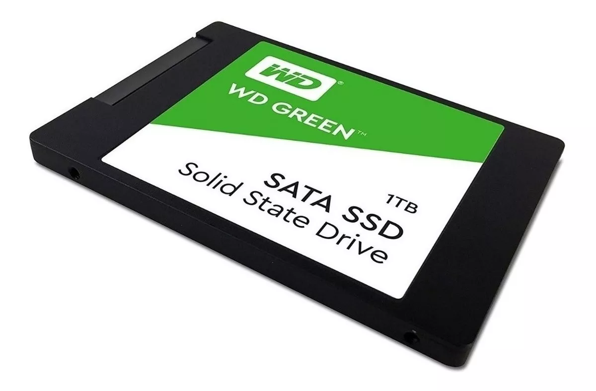 Disco sólido SSD interno Western Digital WD Green WDS100T3G0A 3 1TB verde