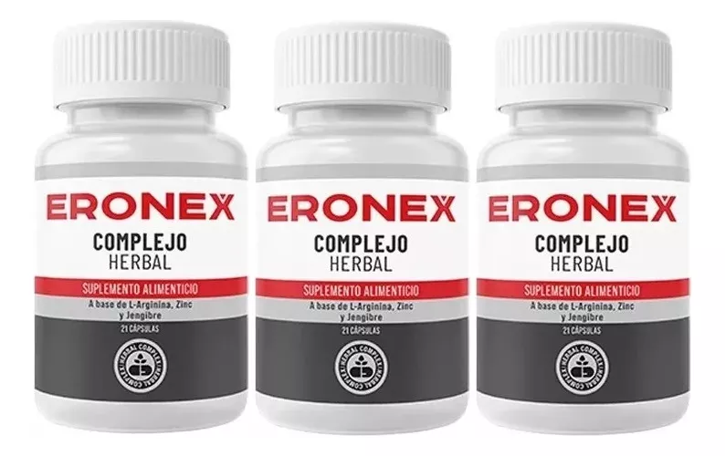 3 Pack Eronex Complejo Herbal Salud 20caps Sfn 3 Pack Sabor Sin sabor