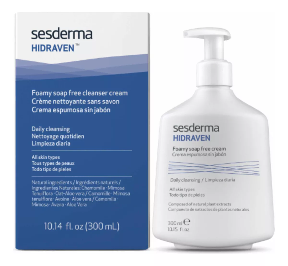 Hidraven Crema Espumosa Sin Jabon 300 Ml