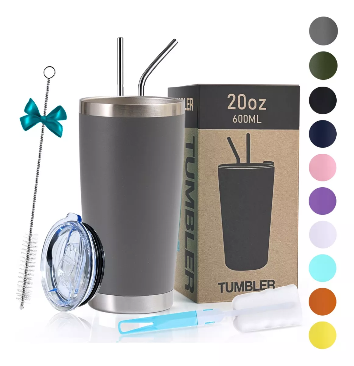 Termo Portátil De Acero Inoxidable Frío Y Caliente 20 Oz