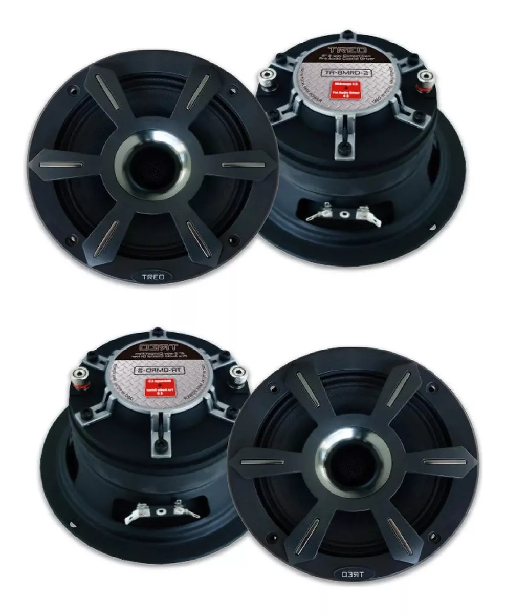 Paquete De 4 Bocinas Treo Medio Rango Open Show Tr-8mrd-2