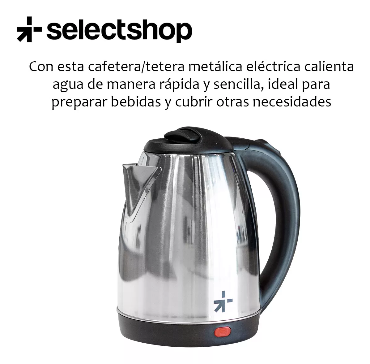 Cafetera Tetera Eléctrica Jarra Metálica Hervido Agua 1.8l