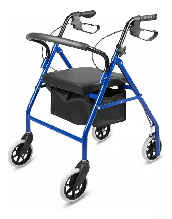 Andadera Ortopedica Asiento Silla Adulto Con Ruedas Y Frenos FOUND HEALTH Aulto Mayor Todo Terreno