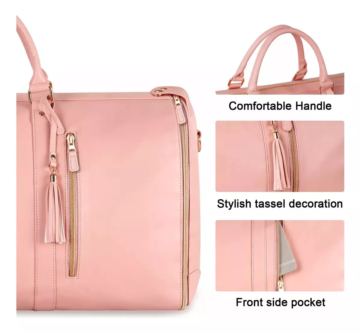 Maleta Portatrajes Ligera 2 En 1 Para Viajes Y Gym, Mochila