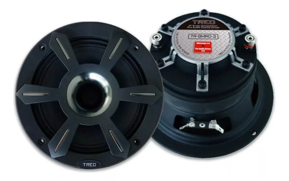 Paquete De 4 Bocinas Treo Medio Rango Open Show Tr-8mrd-2