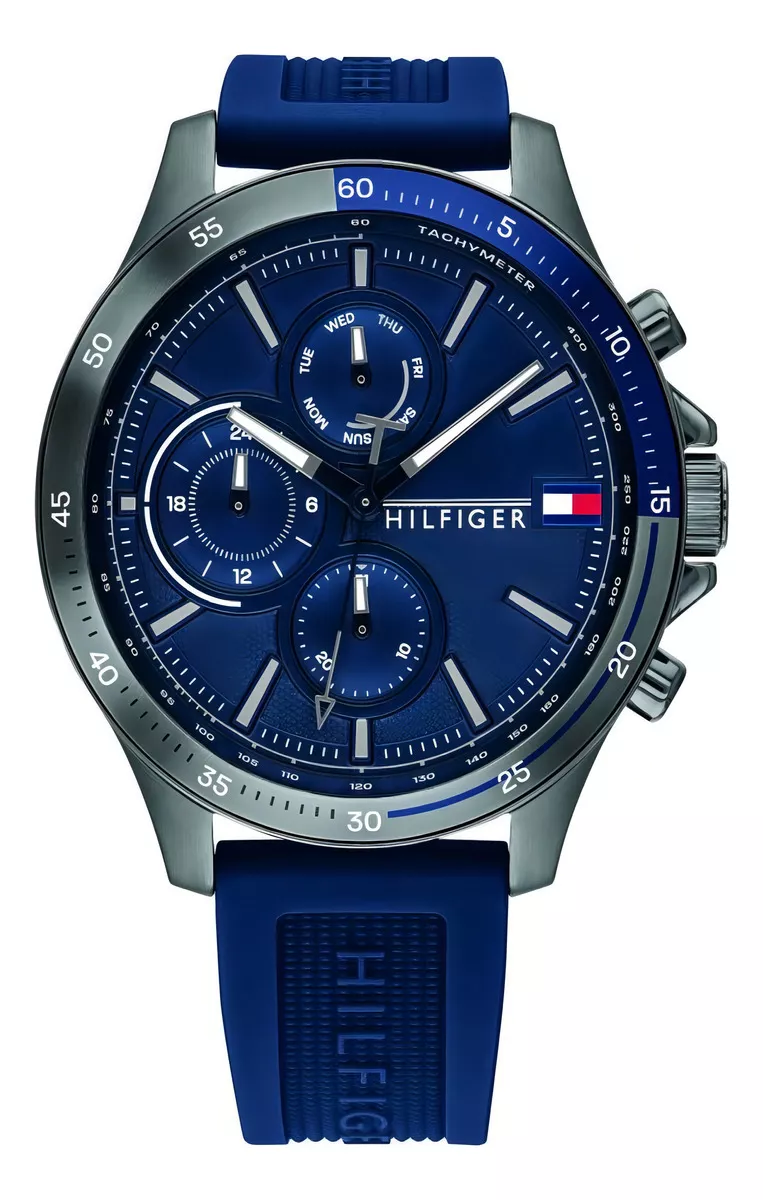 Reloj Tommy Hilfiger 1791721 Azul Hombre Color Del Bisel Azul/plateado