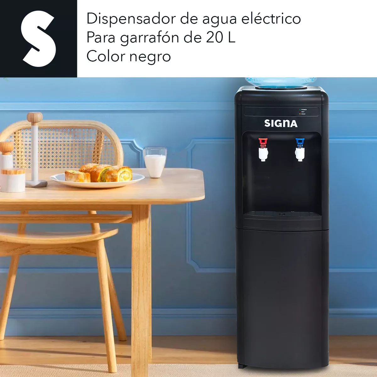Dispensador De Agua Fría Caliente Eléctrico Garrafón 20lt