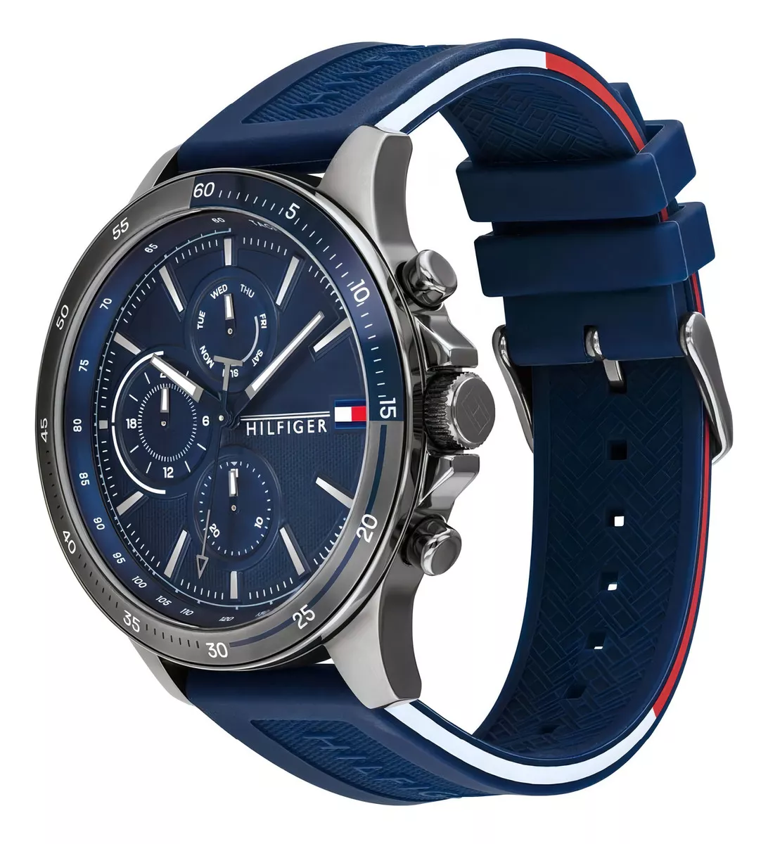 Reloj Tommy Hilfiger 1791721 Azul Hombre Color Del Bisel Azul/plateado