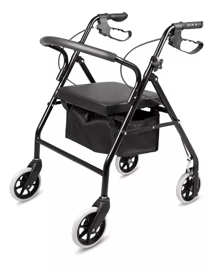 Andadera Ortopedica Asiento Silla Adulto Con Ruedas Y Frenos FOUND HEALTH Aulto Mayor Todo Terreno