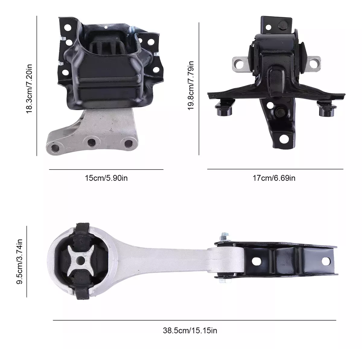 Kit 3 Soportes Motor Volkswagen Vento 1.6 2013-2022