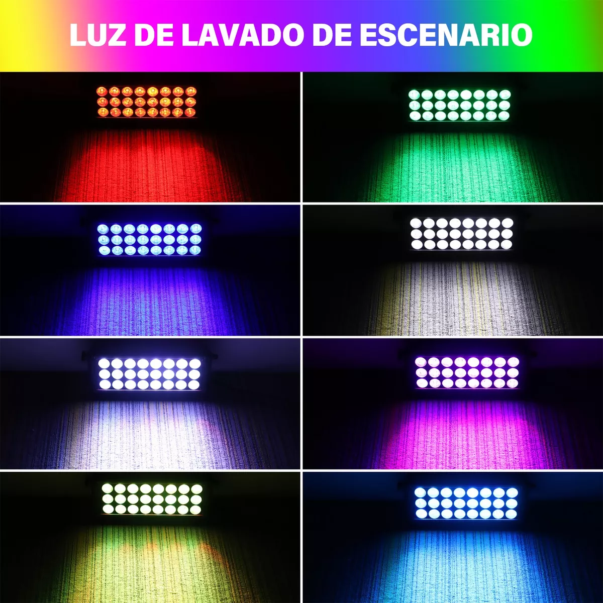 Luz De Escenario 24 Led Rgbw