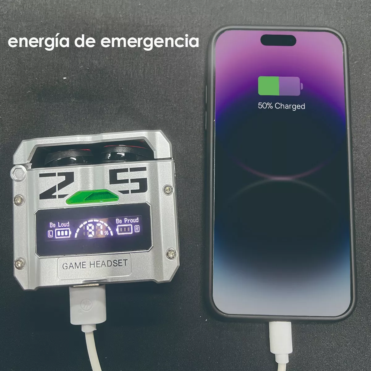 Mvpsmart M25 Audífonos Gamer Inalámbricos Bluetooth Led