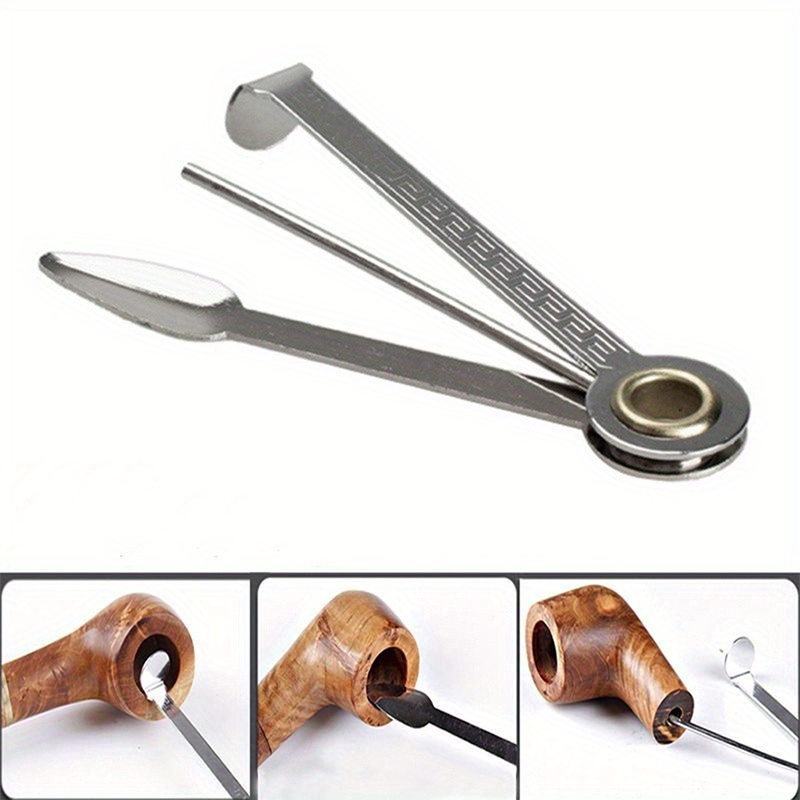 3-in-1 Metal Tobacco Pipe Cleaning Tool