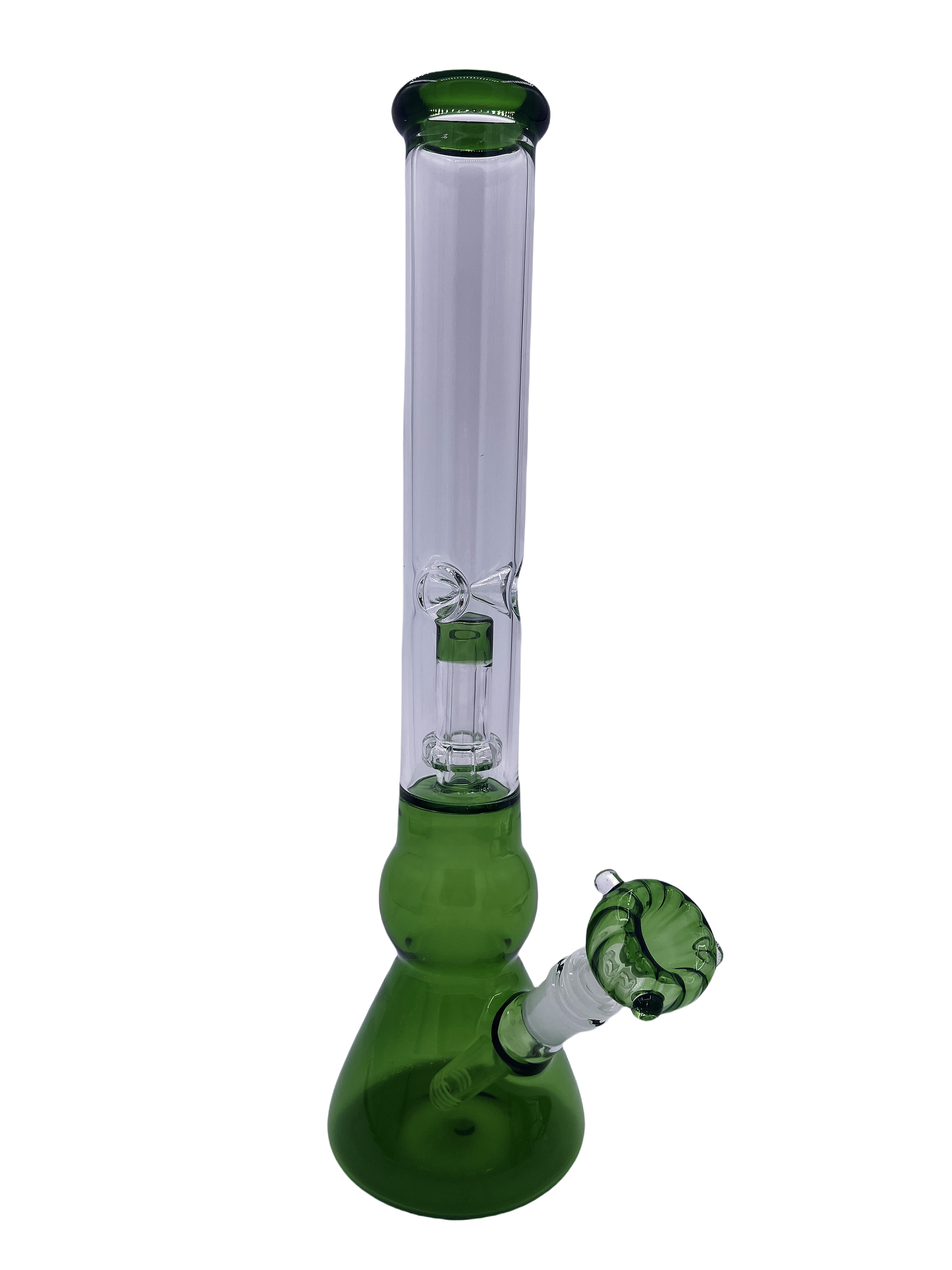 10Inch Green Glass Tree Filter Slim Bong