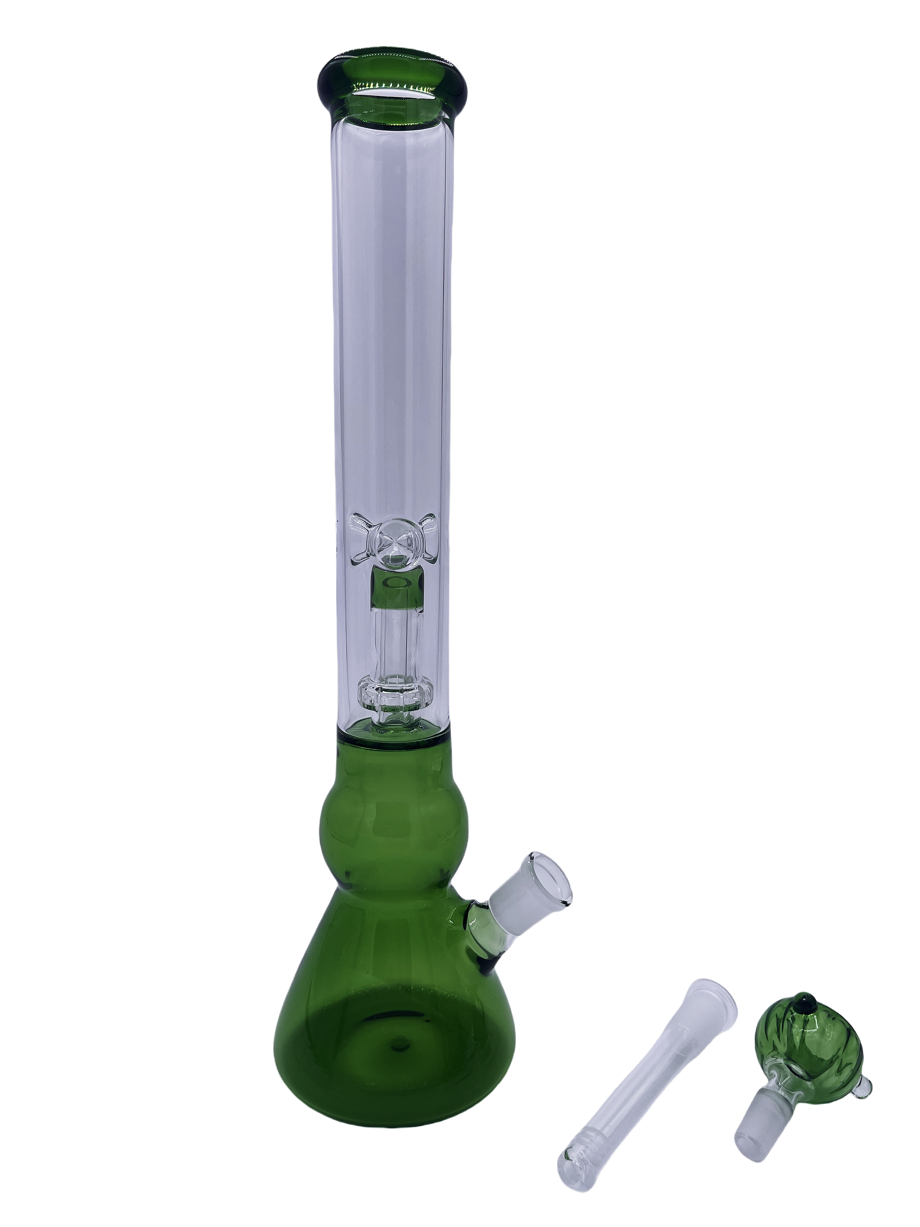 10Inch Green Glass Tree Filter Slim Bong