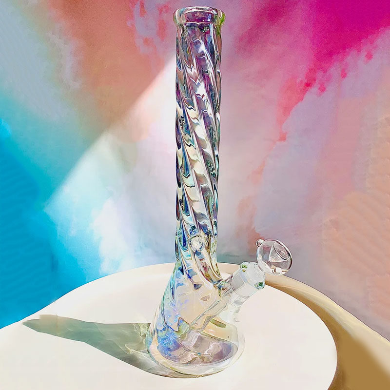 Rainbow Swirl Glass Pipe