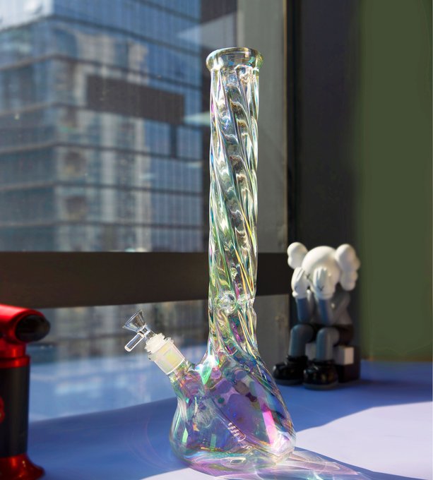 Rainbow Swirl Glass Pipe