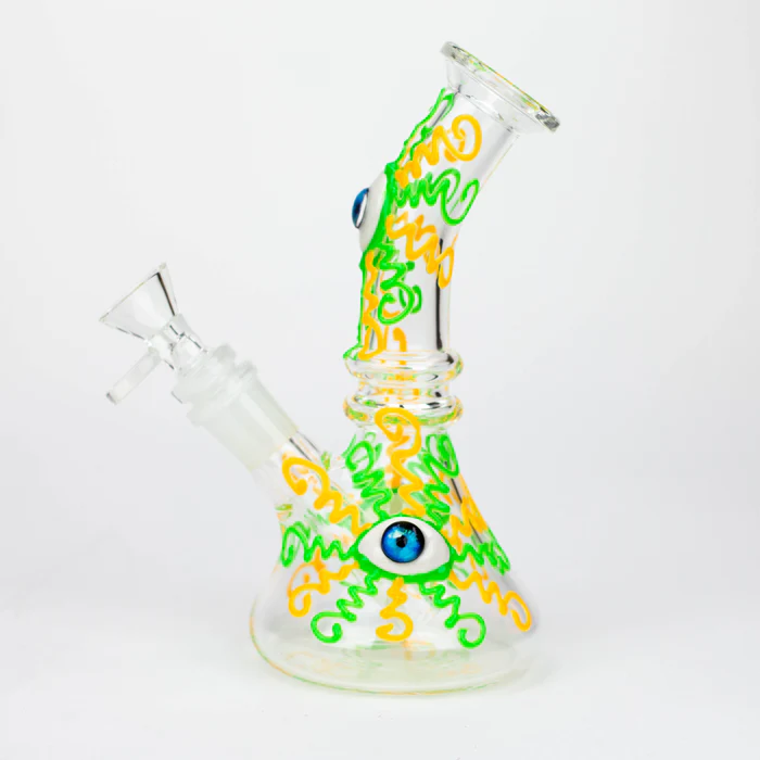 One-eyed glass beaker