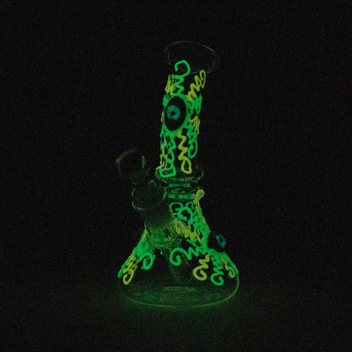 One-eyed glass beaker