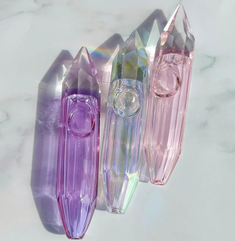 Romantic Crystal Glass Handle
