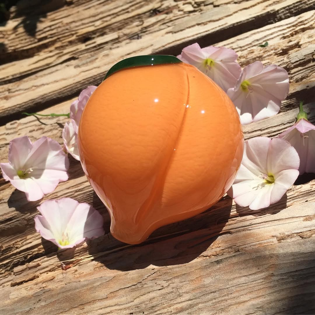 Delicious Peach Glass Handle