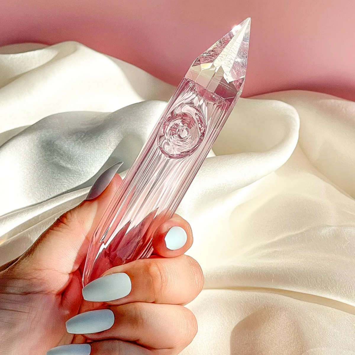 Romantic Crystal Glass Handle