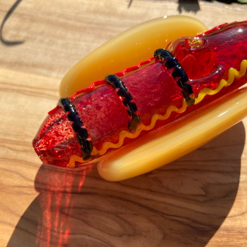 Hot Dog Glass Handle