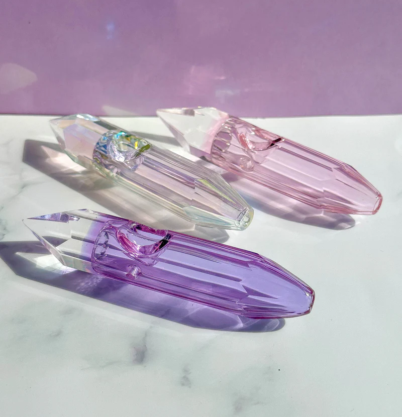 Romantic Crystal Glass Handle