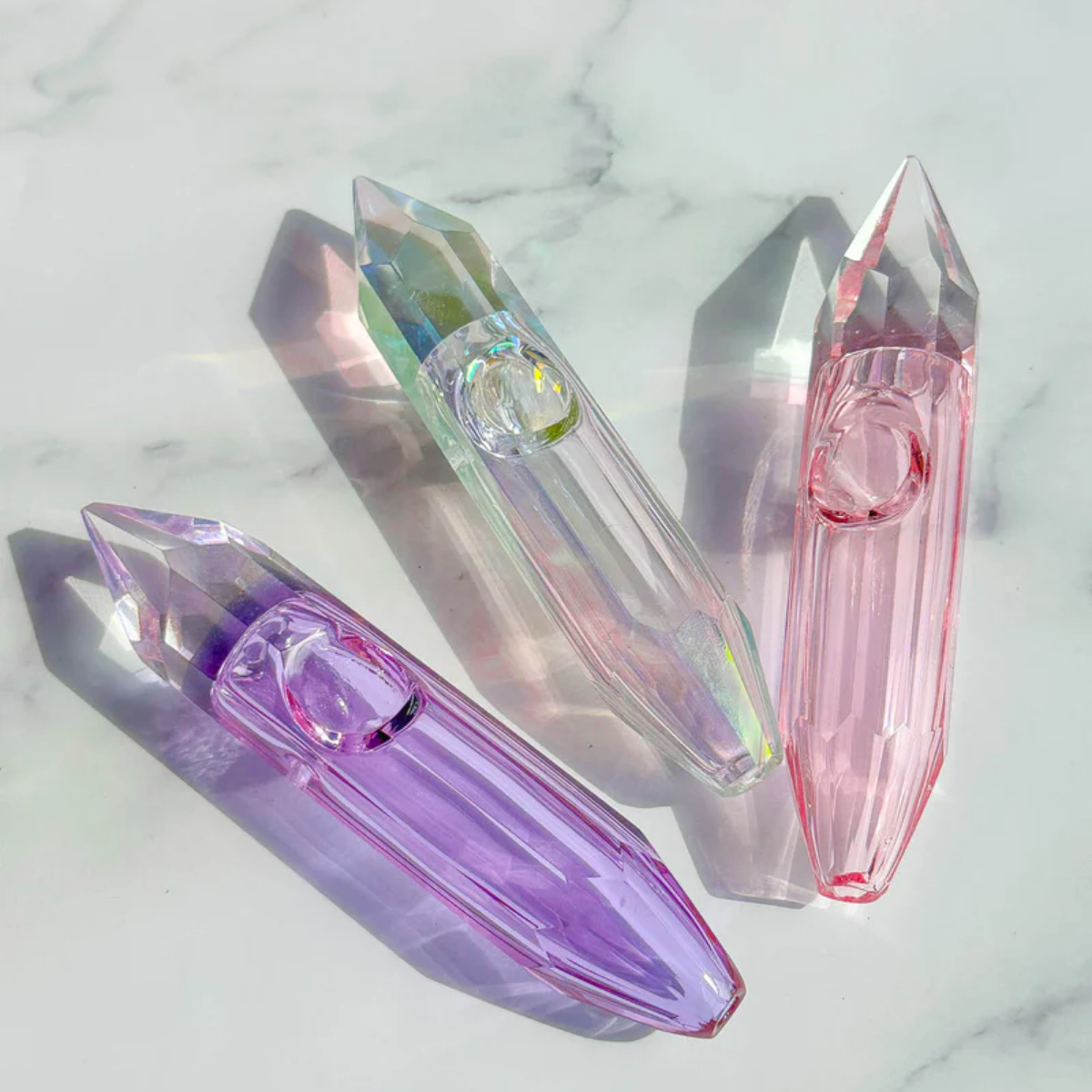 Romantic Crystal Glass Handle