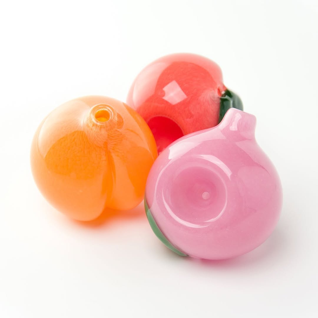 Delicious Peach Glass Handle