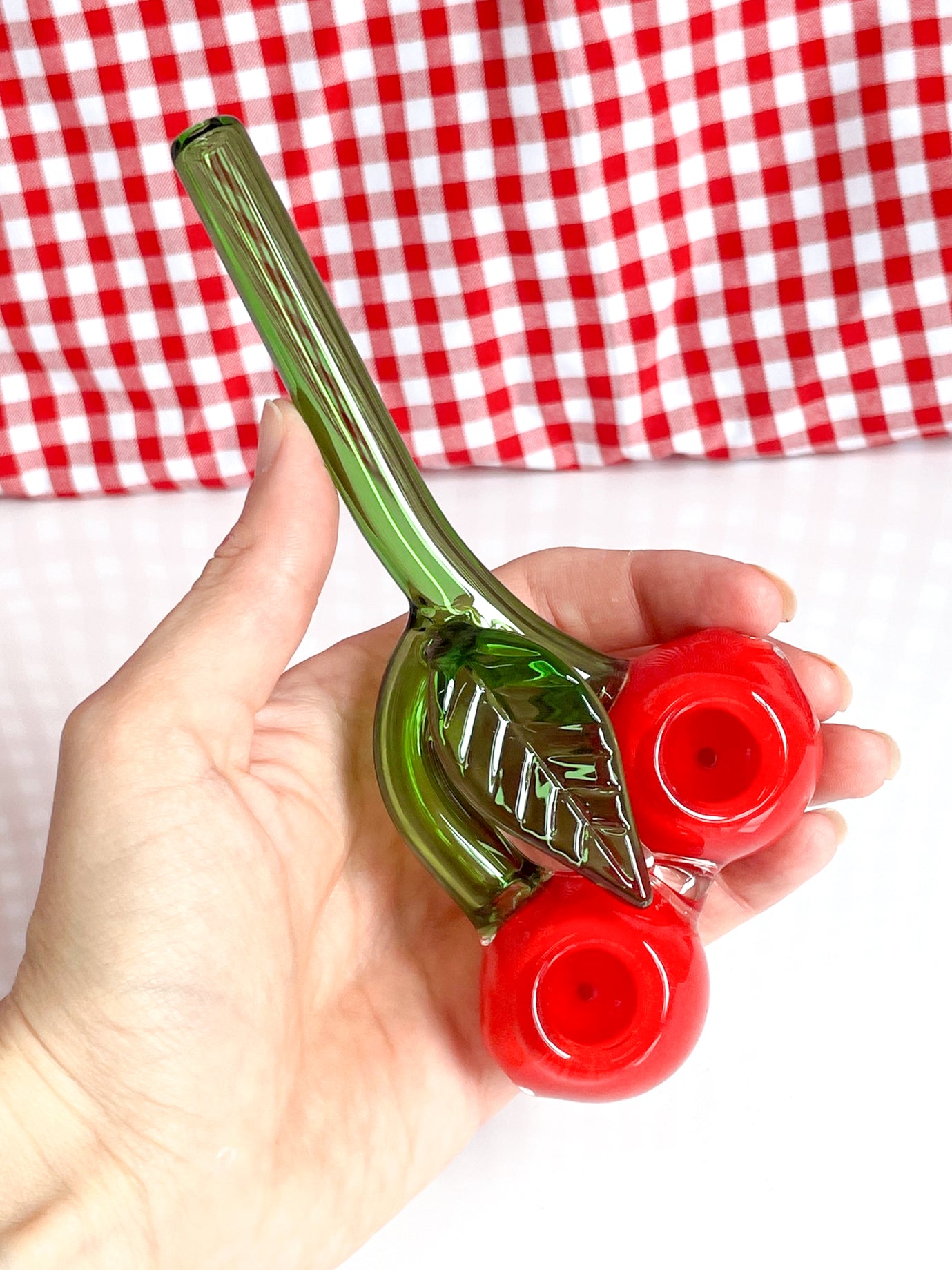 Double Bowl Cherry Handle
