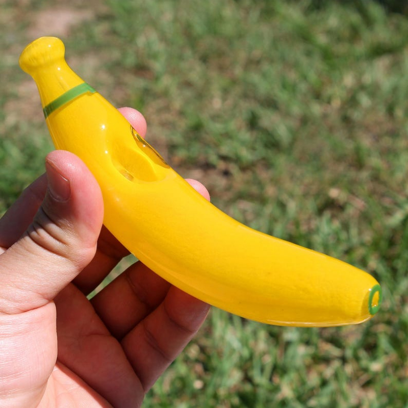 Banana Shaped Glass Handle
